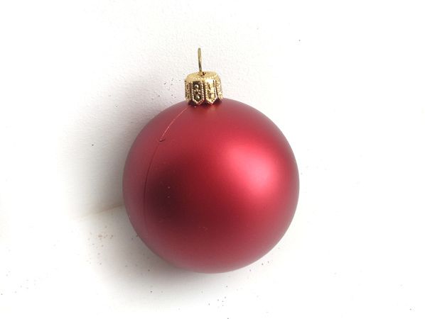 Шары пластиковые, матовые красные